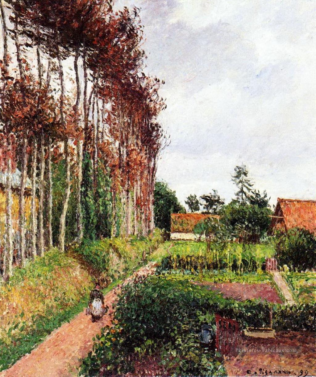 le champ par l’ango inn varengeville 1899 Camille Pissarro Peintures à l'huile